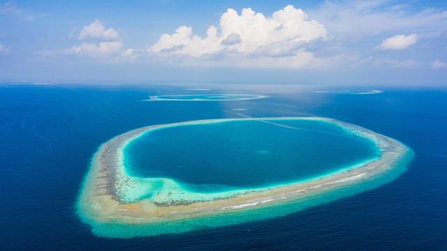 Atolls in Indian Ocean