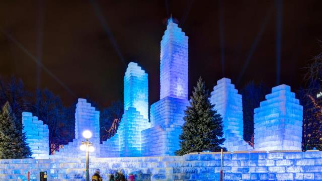Ice palace at the St. Paul Winter Carnival